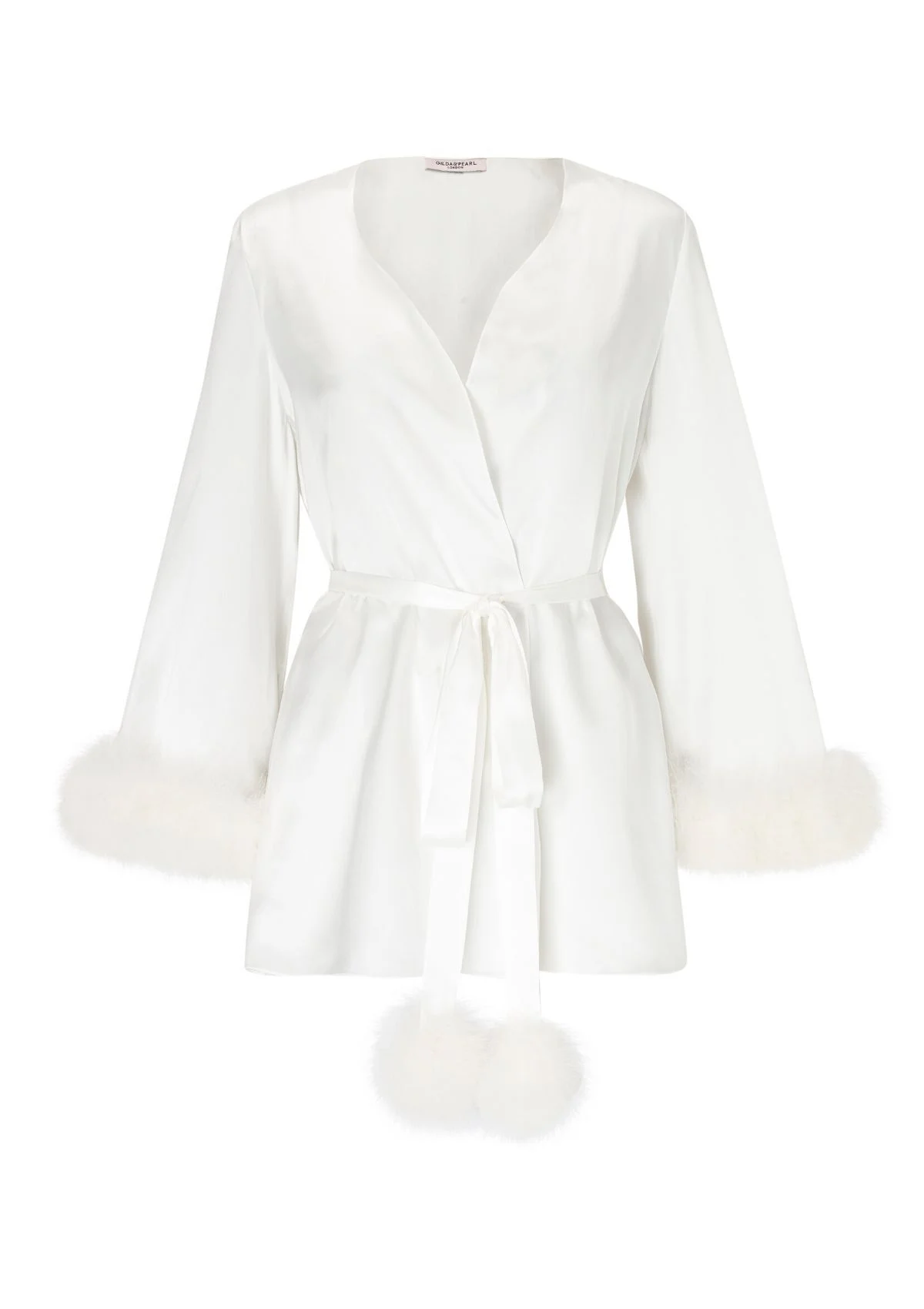 Snow White Silk Robe