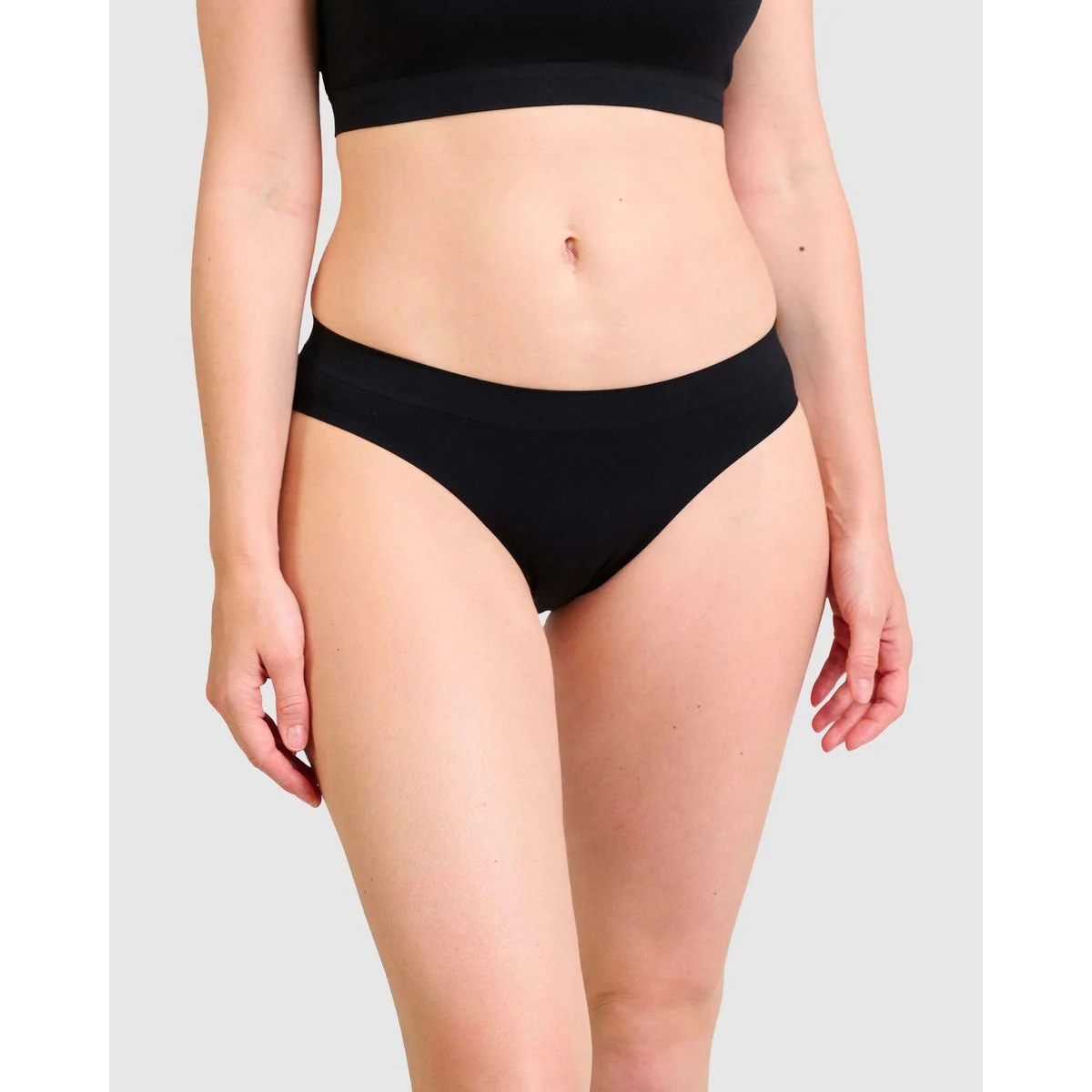 So Confort Seamless Plus Size Brief-Black