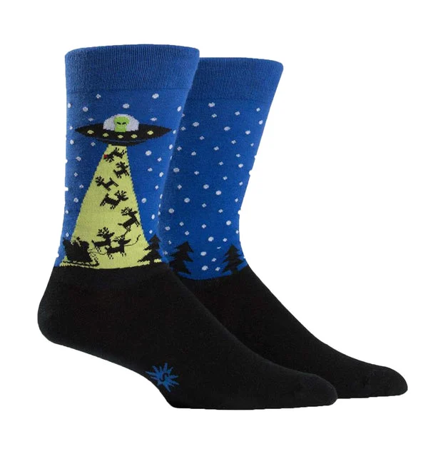 SOCK it to me Men's Crew Socks (SITMMCS) - The Alien Who Stole Christmas