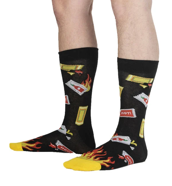 SOCK it to me Men's Crew Socks (SITMMCS) - Extra Hot