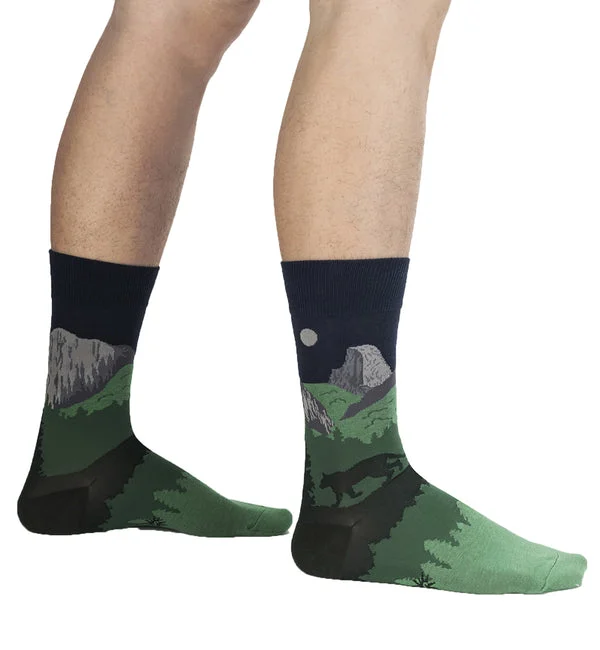 SOCK it to me Men's Crew Socks (SITMMCS) - Half Dome Yosemite