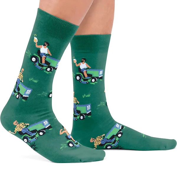 SOCK it to me Men's Crew Socks (SITMMCS) - My Other Car is a Lawnmower