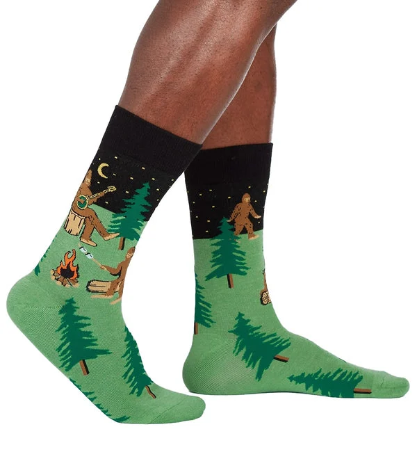 SOCK it to me Men's Crew Socks (SITMMCS) - Sasquatch Camp Out