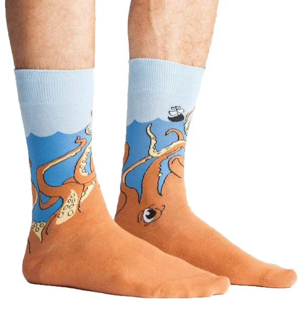 SOCK it to me Men's Crew Socks (SITMMCS) - Squid-o