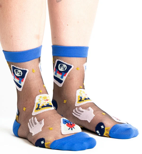 SOCK it to me Sheer Crew Socks (SITMSCS) - Good Fortune