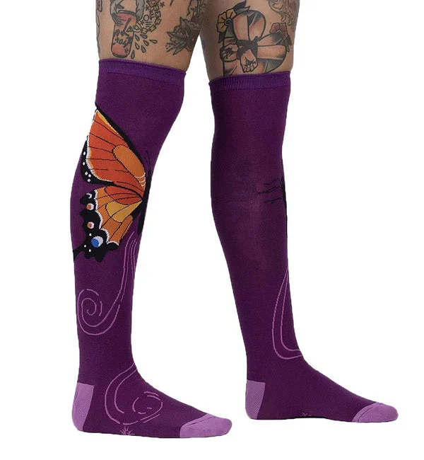 SOCK it to me Unisex Knee High Socks (SITMKHS) - The Monarch
