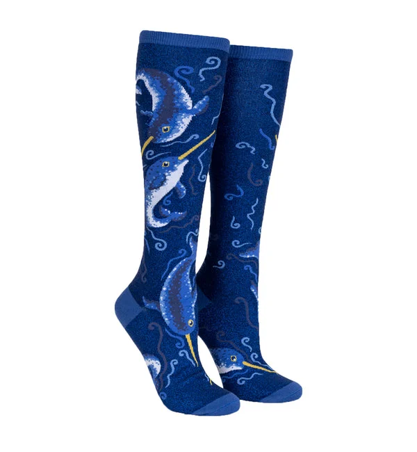 SOCK it to me Unisex Knee High Socks (SITMKHS) - Once Upon a Narwhal