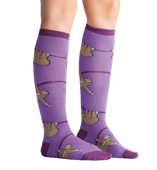 SOCK it to me Unisex Knee High Socks (SITMKHS) - Sloth