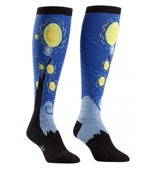 SOCK it to me Unisex Knee High Socks (SITMKHS) - Starry Night