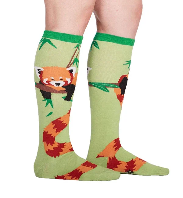 SOCK it to me Unisex Knee High Socks (SITMKHS) - Tale Of The Red Panda