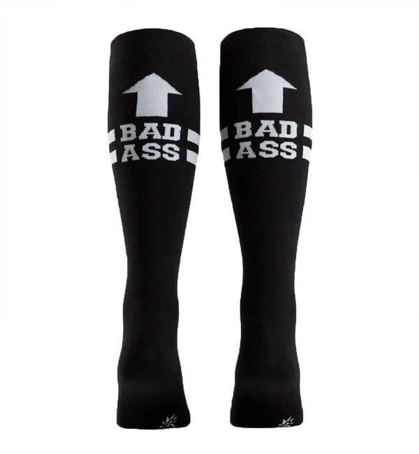SOCK it to me Unisex Stretch-It Knee High Socks (SITMKHSIS) - Bad Ass