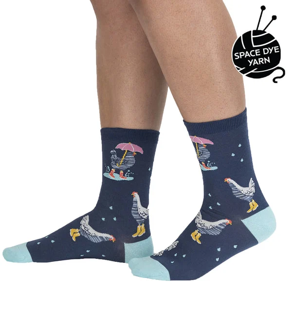 SOCK it to me Women's Crew Socks (SITMWCS) - Chicken Little