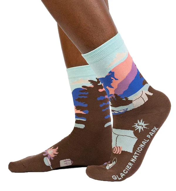 SOCK it to me Women's Crew Socks (SITMWCS) - Glacier National Park