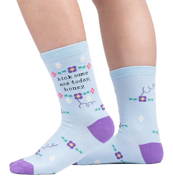 SOCK it to me Women's Crew Socks (SITMWCS) - Kick Some Ass Today