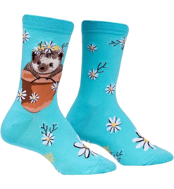 SOCK it to me Women's Crew Socks (SITMWCS) - My Dear Hedgehog