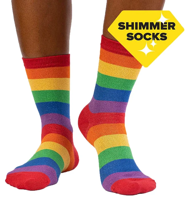 SOCK it to me Women's Crew Socks (SITMWCS) - Radiant Rainbow