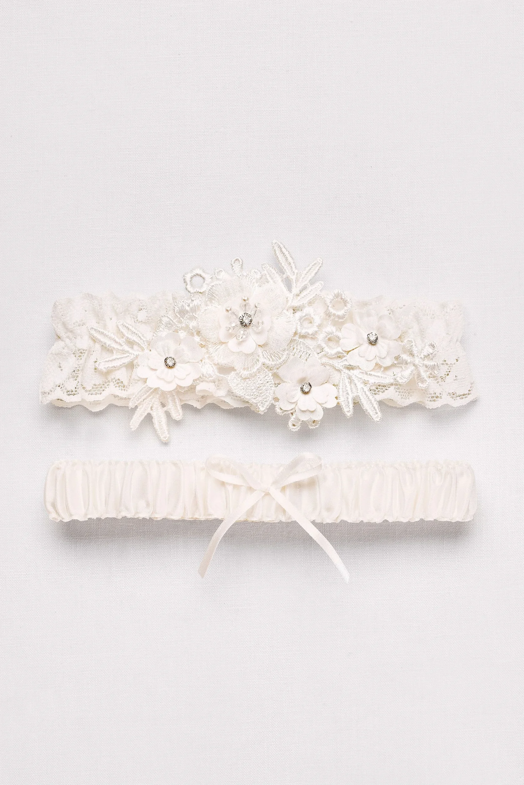 Soft Flower Garter Set
