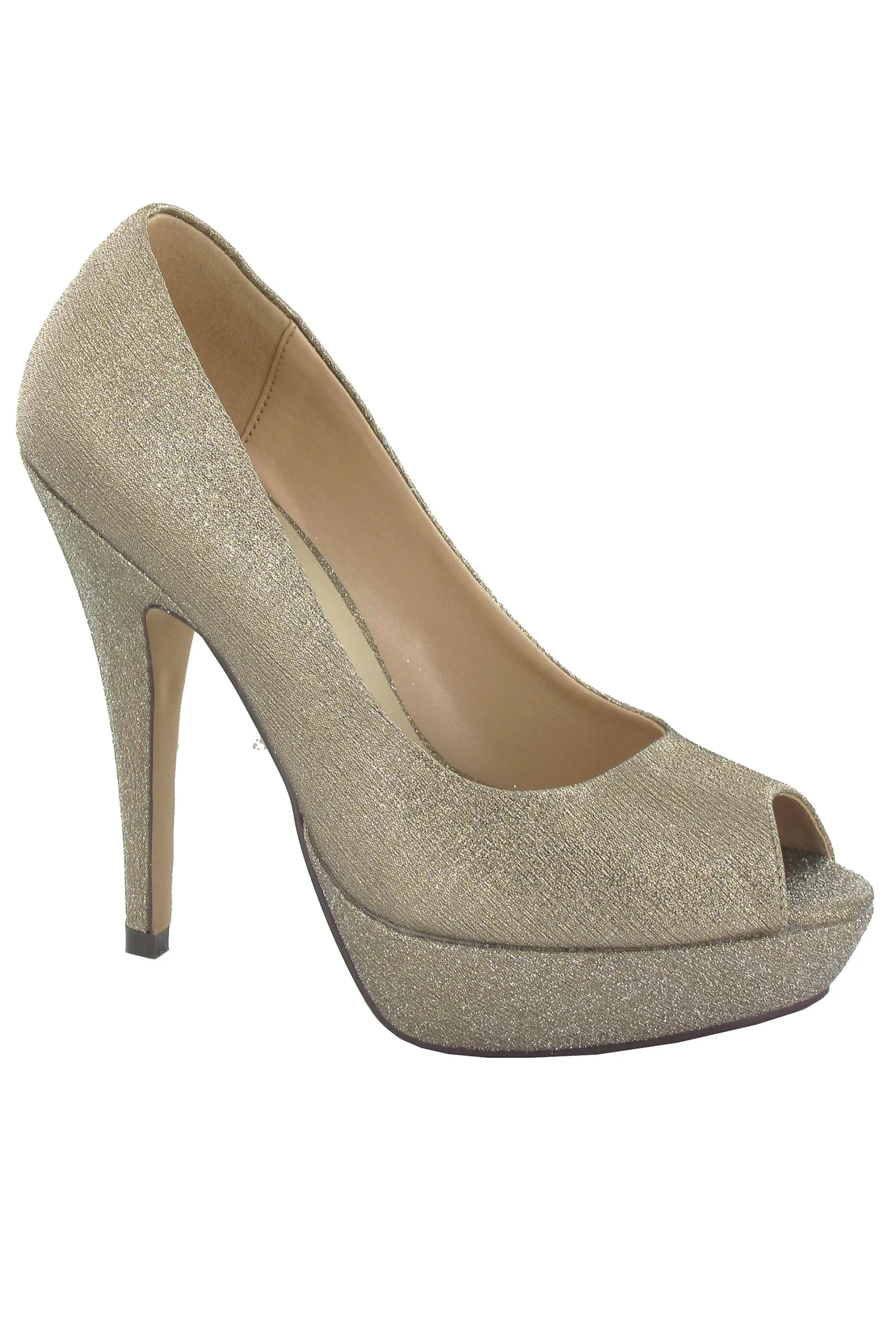 Sotogordo Glitter Peep Toe Pump