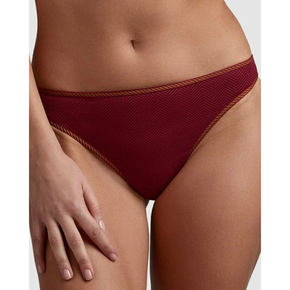 Space Odyssey Rhubarb-Gold Thong 4cm
