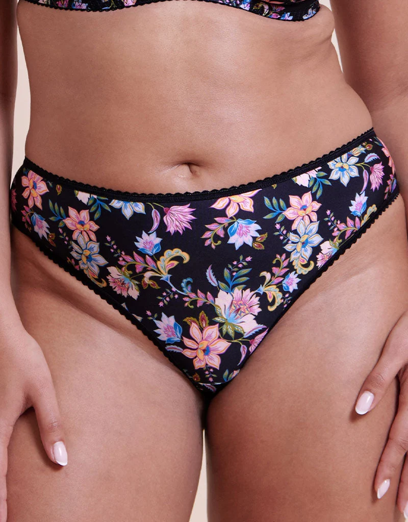 Spellbound Brazilian Brief Folk Floral Print