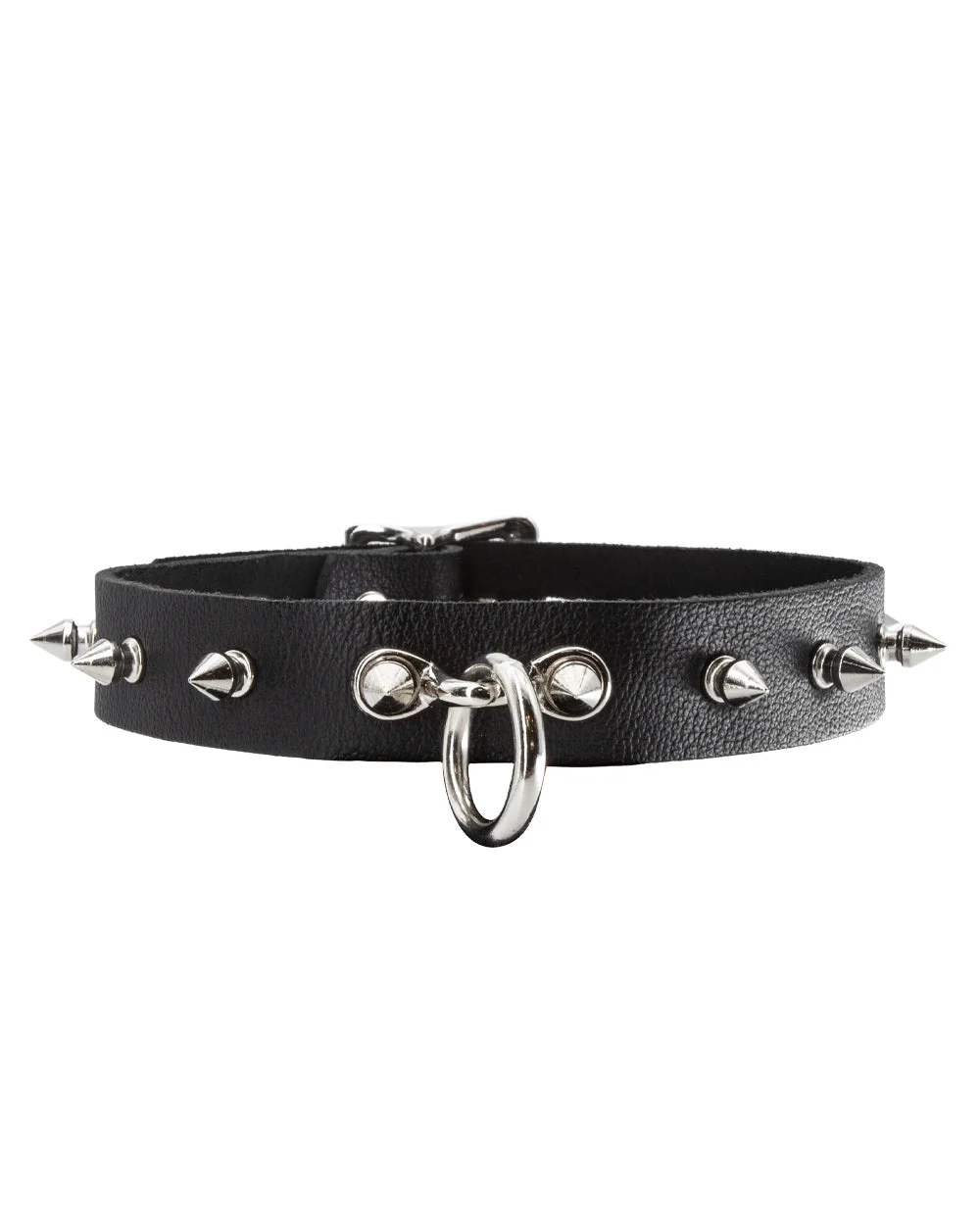 Spiked Leather Choker