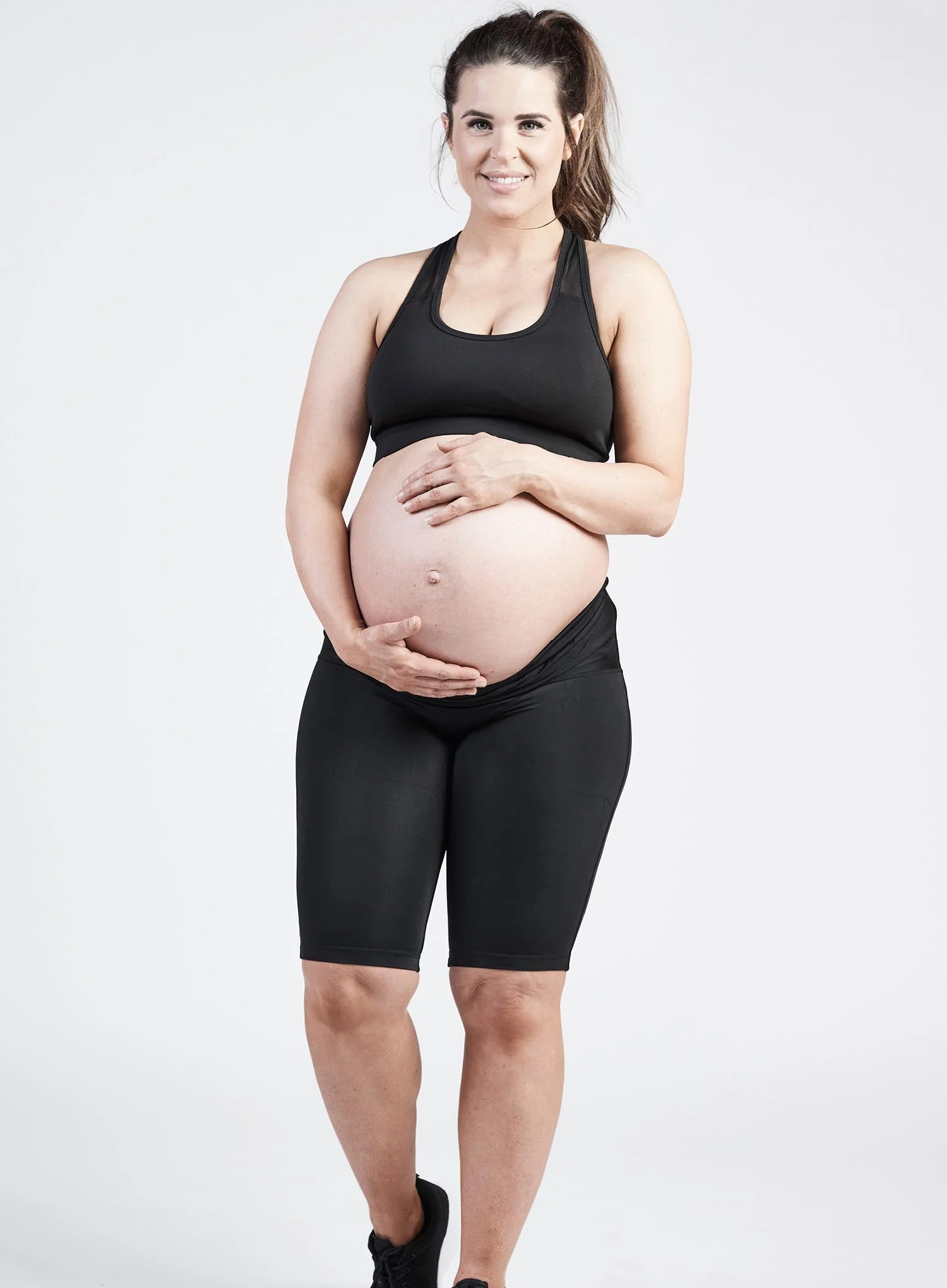 SRC: Compression Pregnancy Shorts Black