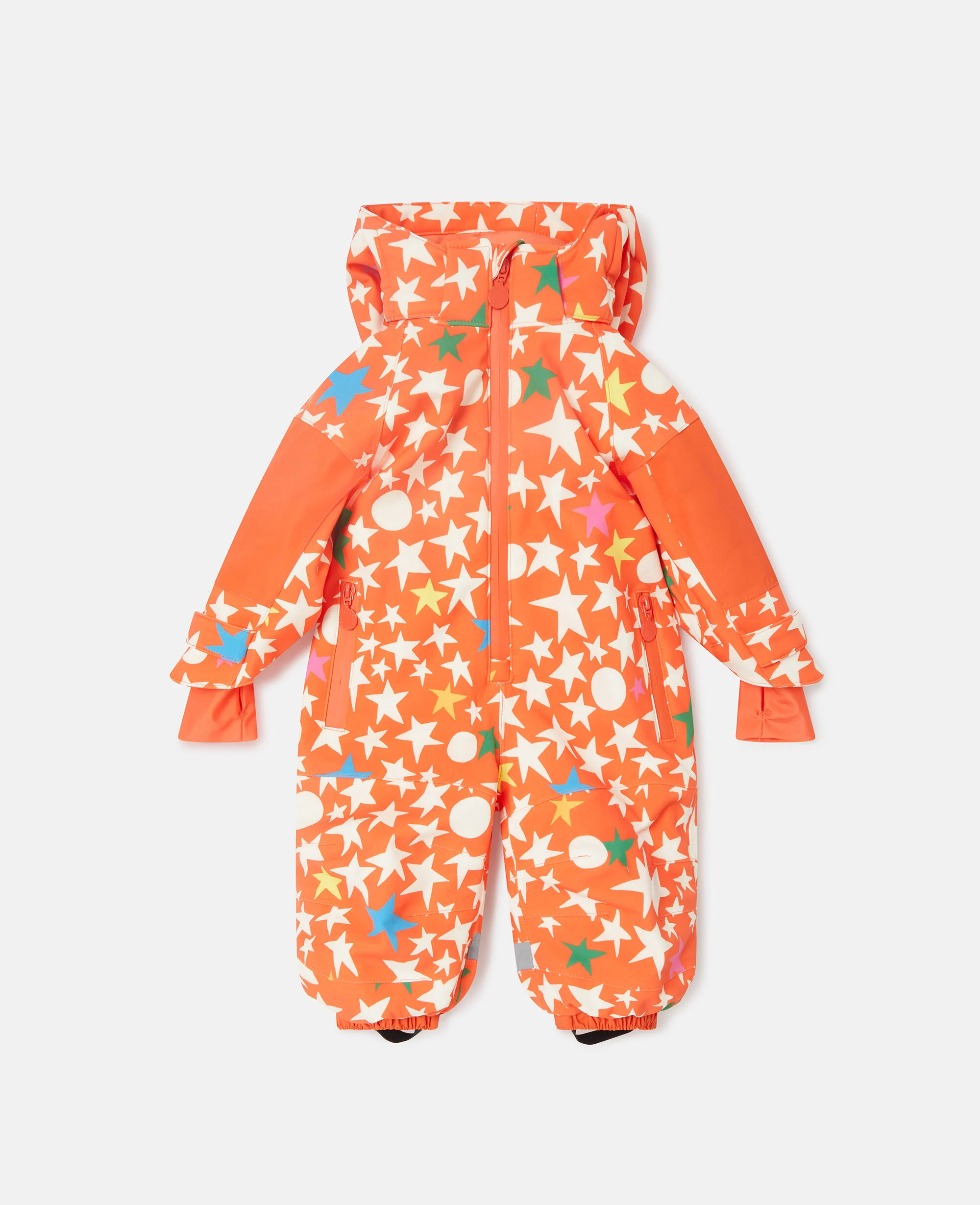 Star Print Hooded Snow Suit