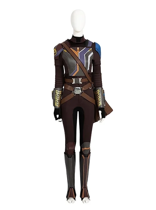 Star Wars Spin-off TV Drama Ahsoka Halloween Cosplay Sabine Wren Costume Set Without Shoes Without Helmet