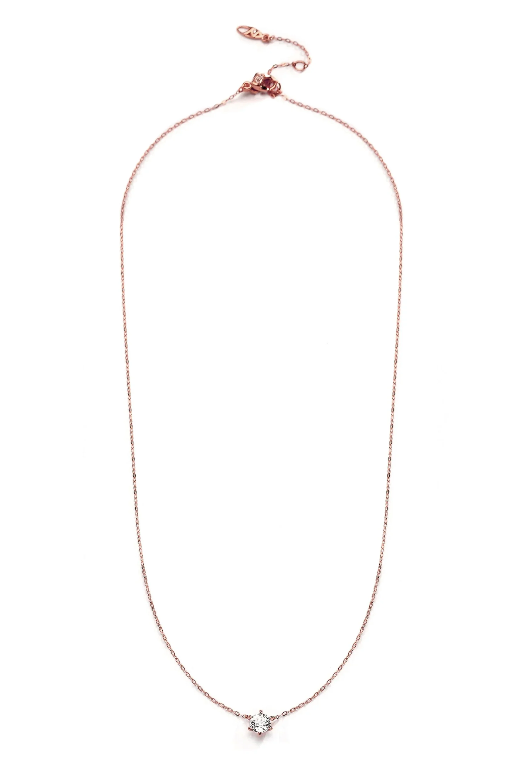 Sterling Silver Cubic Zirconia Pendant Necklace