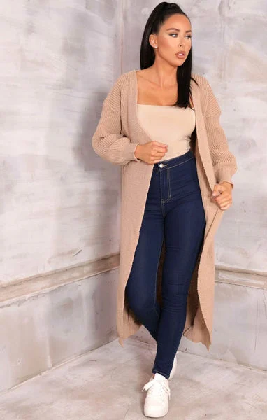 Stone Knitted Long Cardigan - June