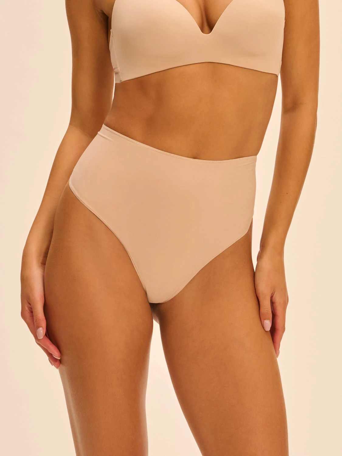 Story High Waist Shaper Thong - Peau RoseRegular price