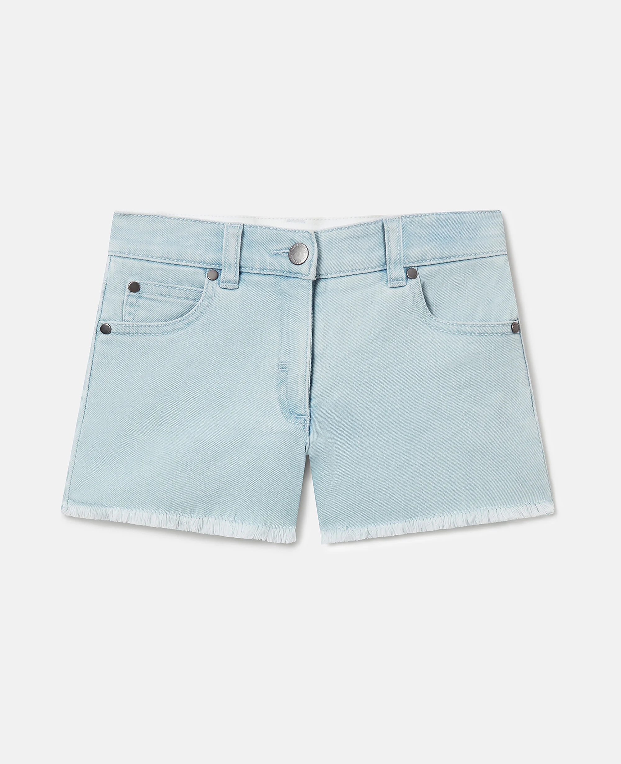 Straight-Leg Denim Shorts