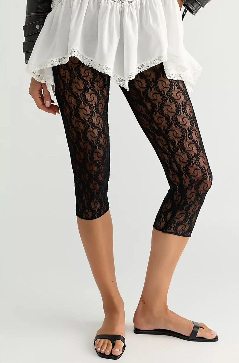 Stretch Lace Capri