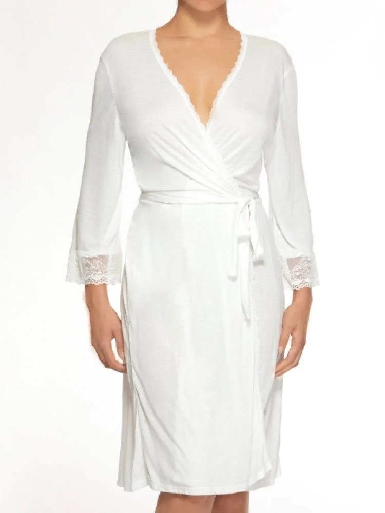 Stretch Lace Kimono Robe