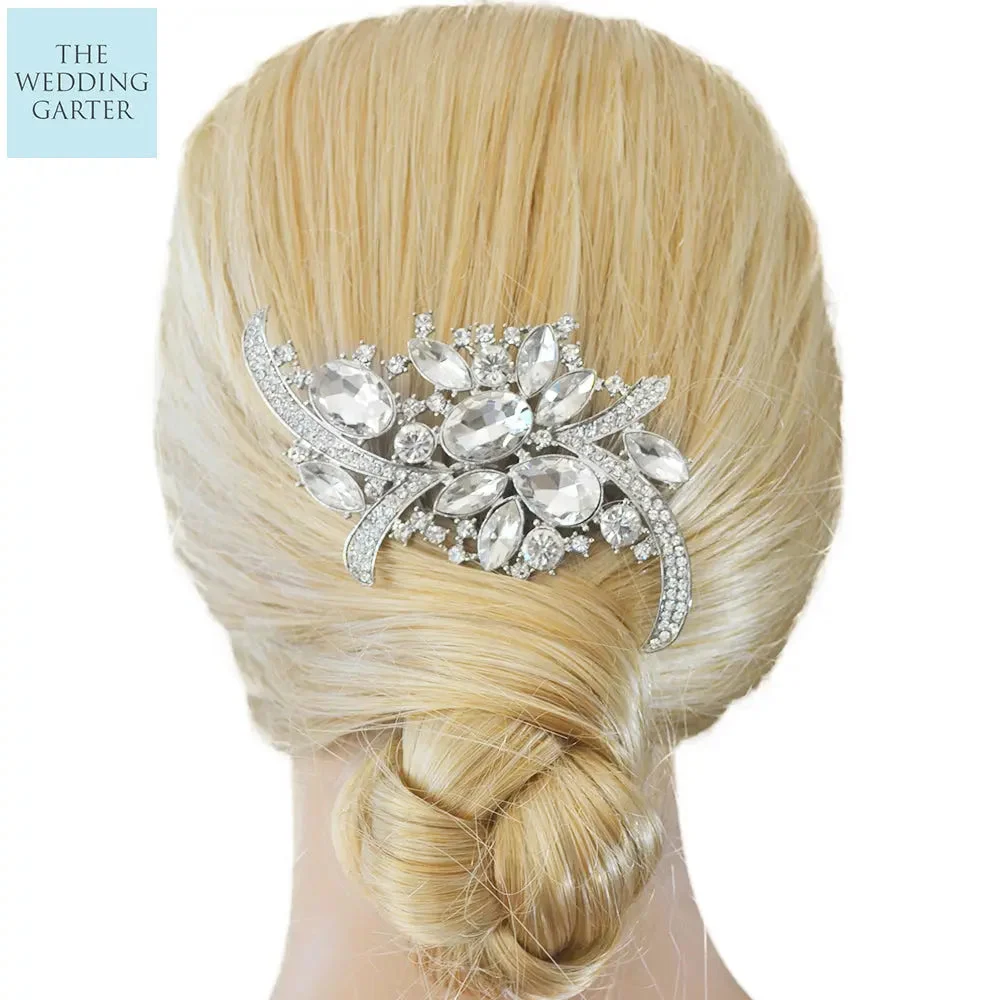 Stunning Austrian Crystal Statement Wedding Headpiece