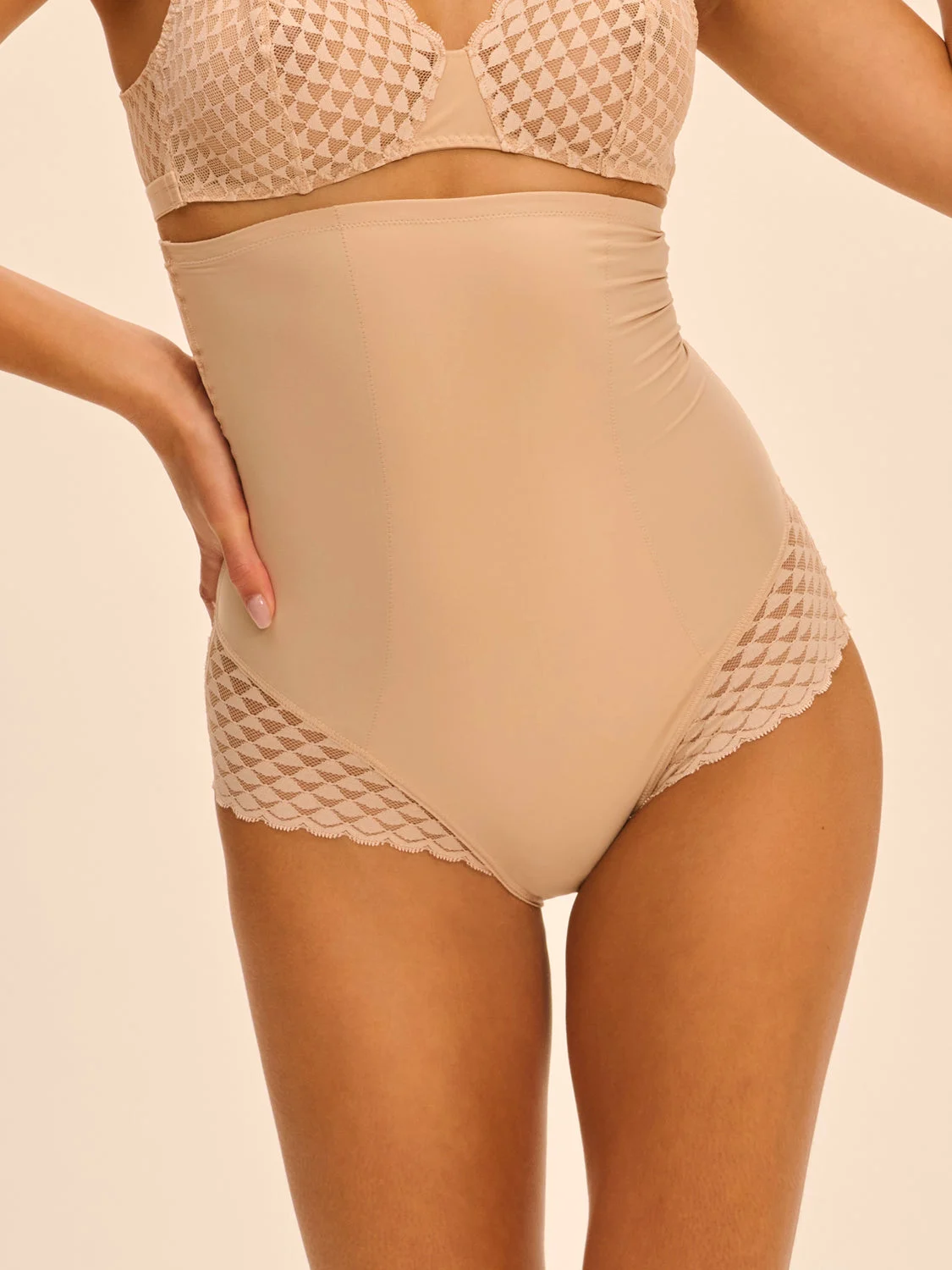 Subtile High Waist Shaper Brief - Peau RoseRegular price