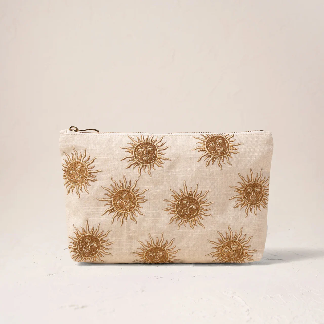 Sun Goddess Cotton Everyday Pouch In Oat