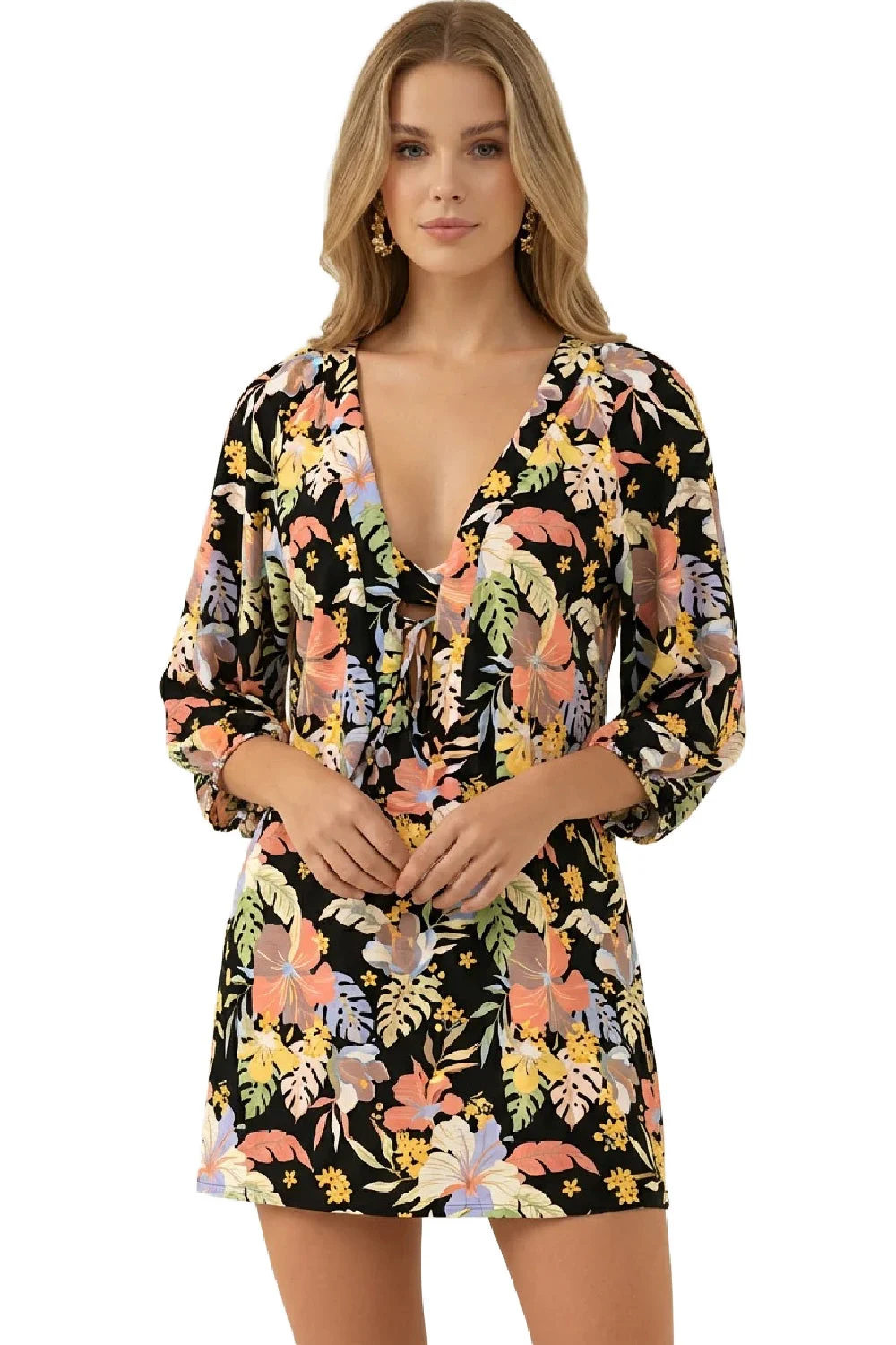 Sunseeker Daydream Tassels Kaftan, Black Multi (3260009)