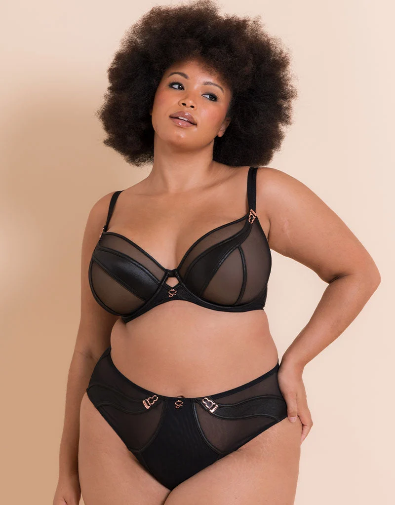 Suspense Plunge Bra Black