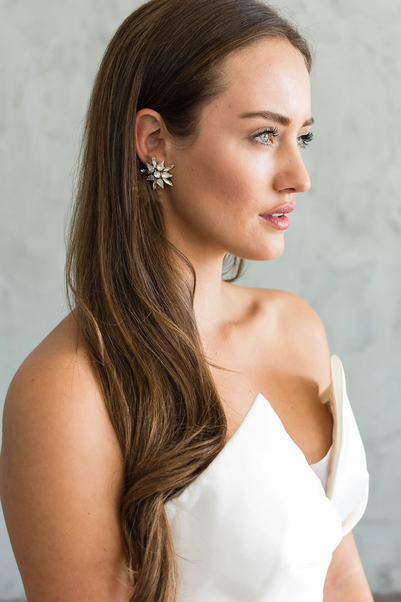 Swarovski Crystal and Sterling Burst Earrings