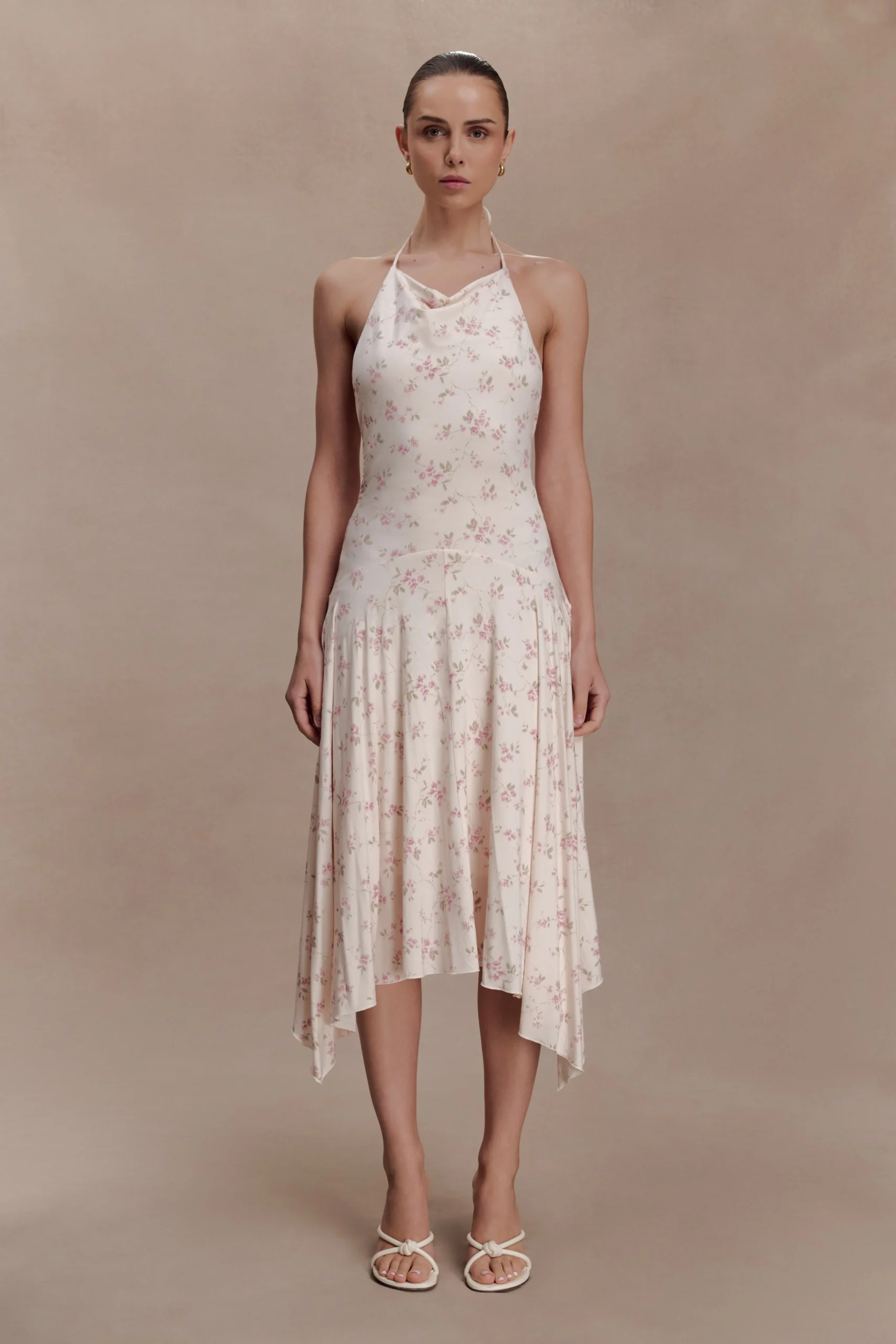 SylvieModal Hankie Midi Dress - Floral Ditsy Print