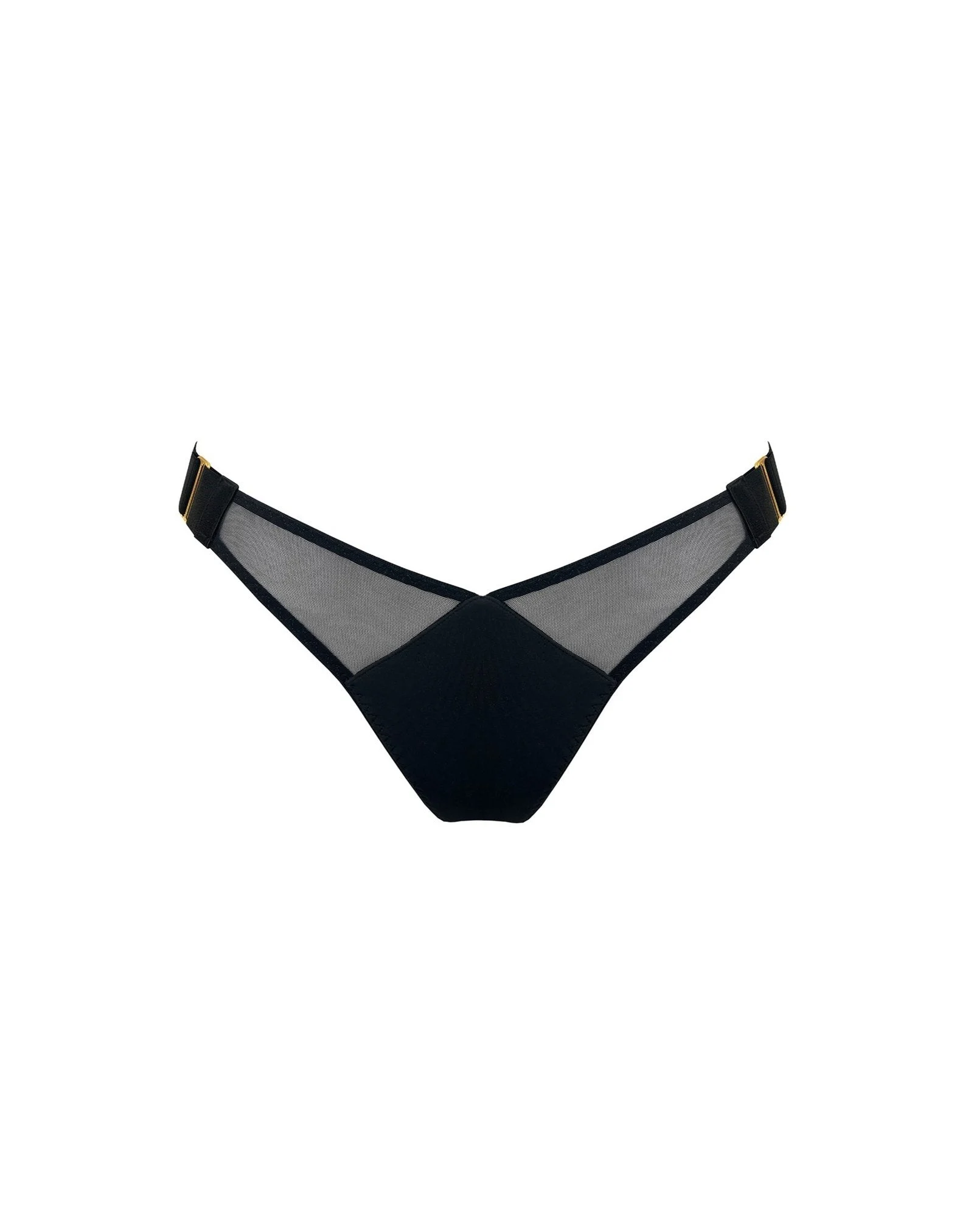 Syra Wide Strap ThongBlack