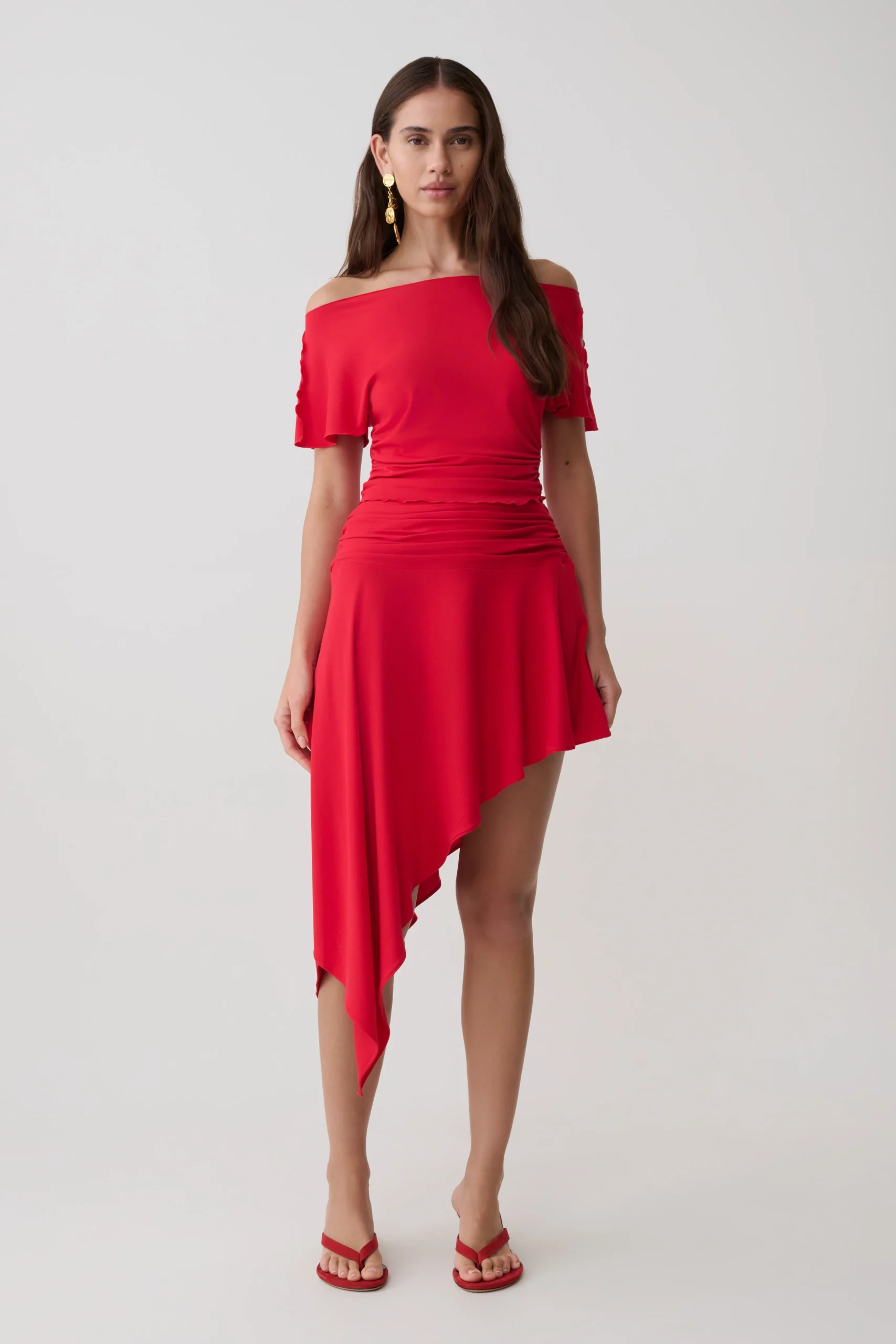 TaliseModal Hankie Midi Skirt - Red