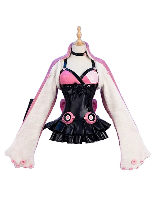 Tekken 7 Lucky Chloe Halloween Cosplay Costume Set Without Headphone