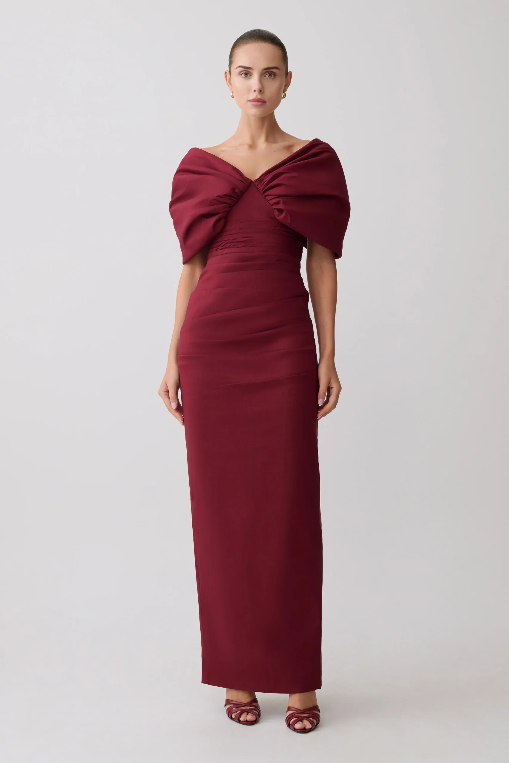 ThelmaFINAL SALEBardot Maxi Dress - Wine
