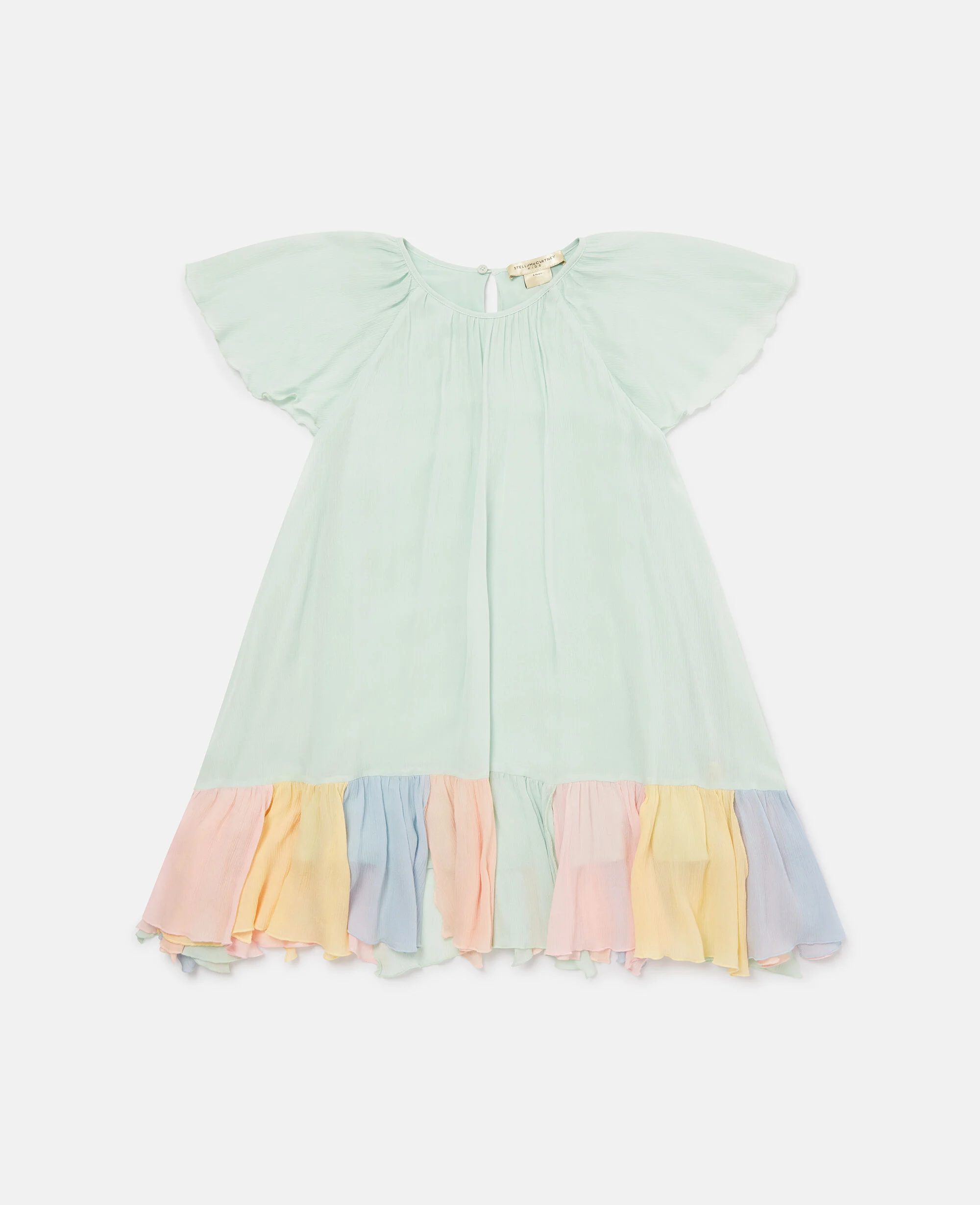 Tiered Contrast Hem Dress