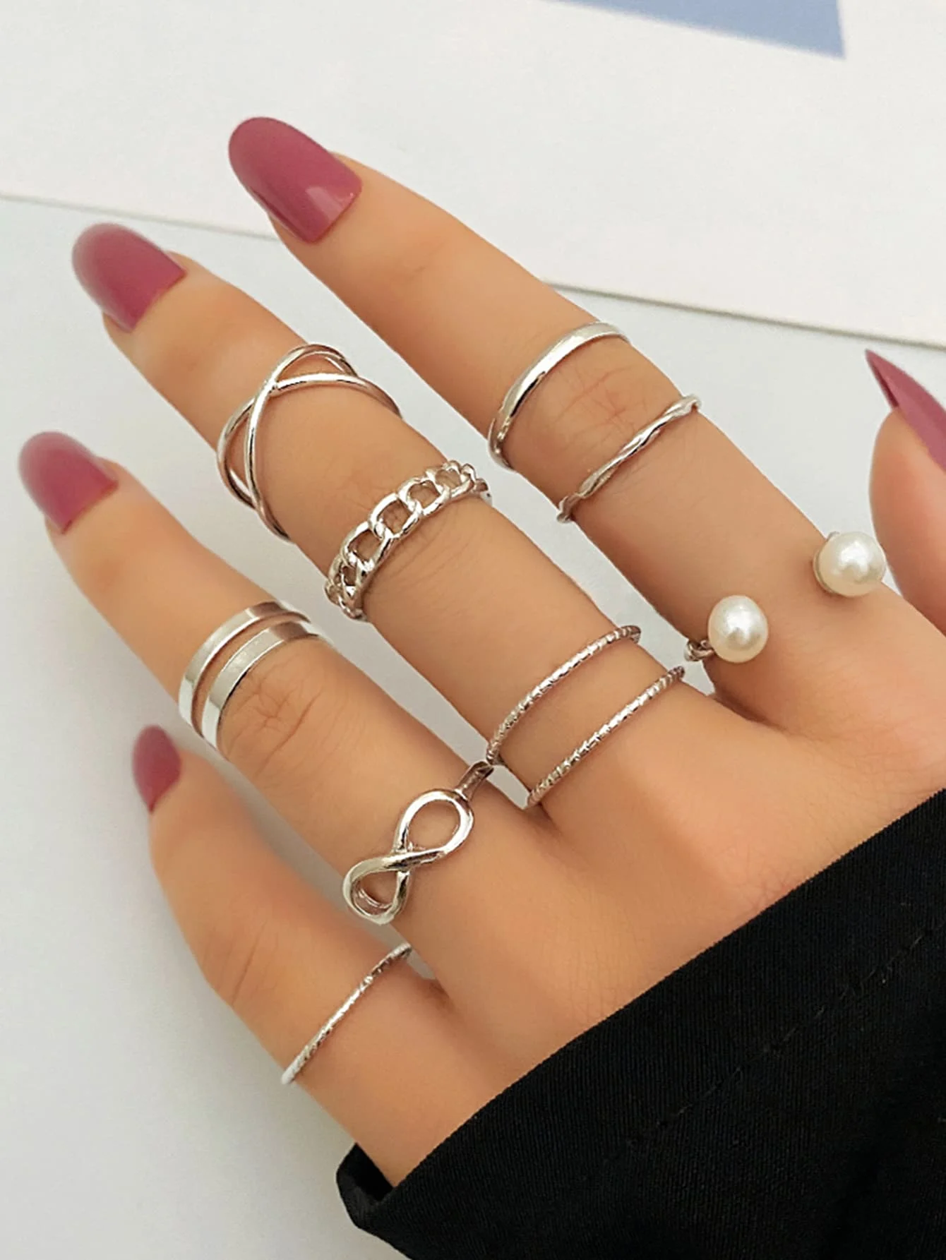 To Infinity Ring Set