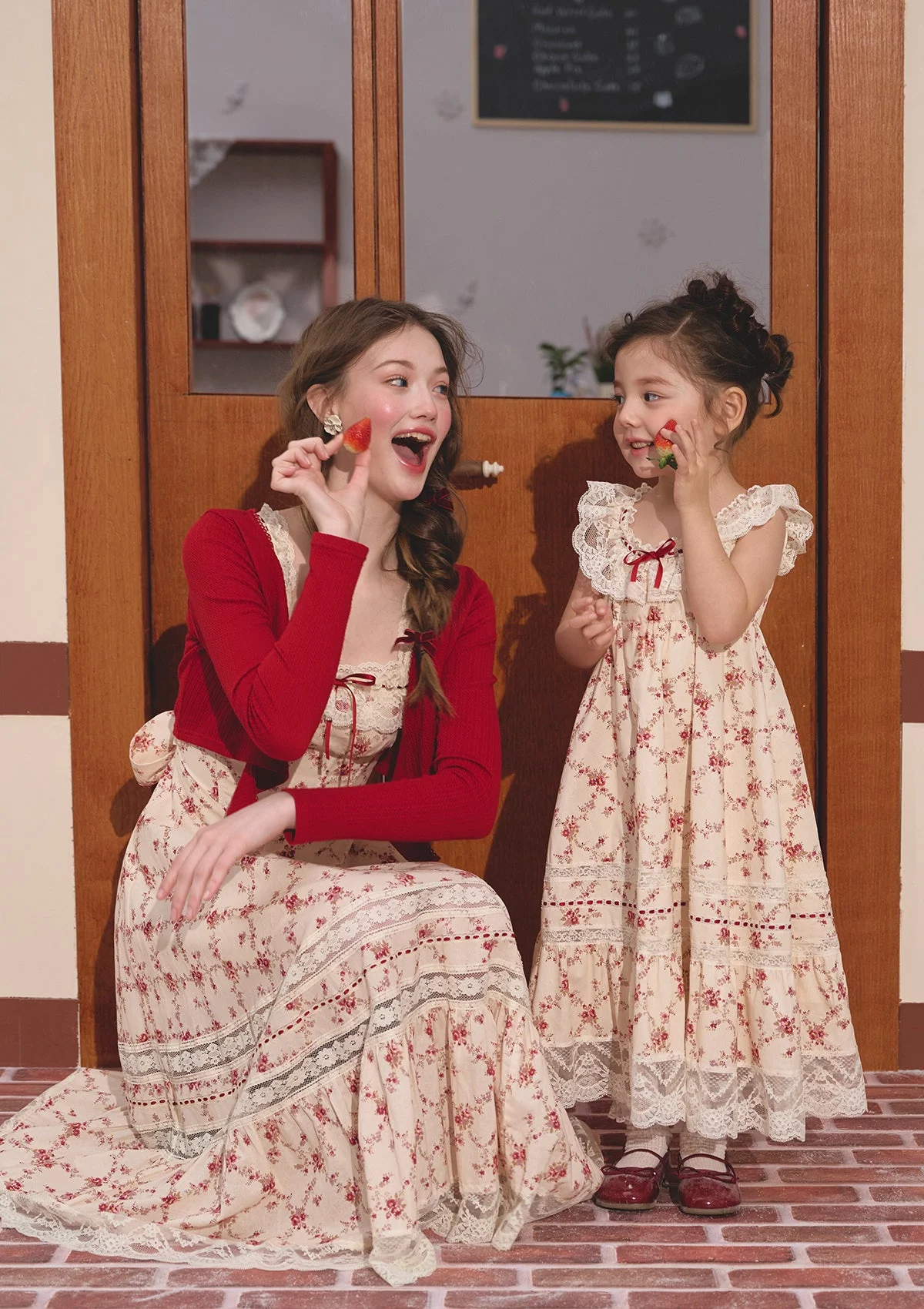 Toddler Girl Red Garnet Dress