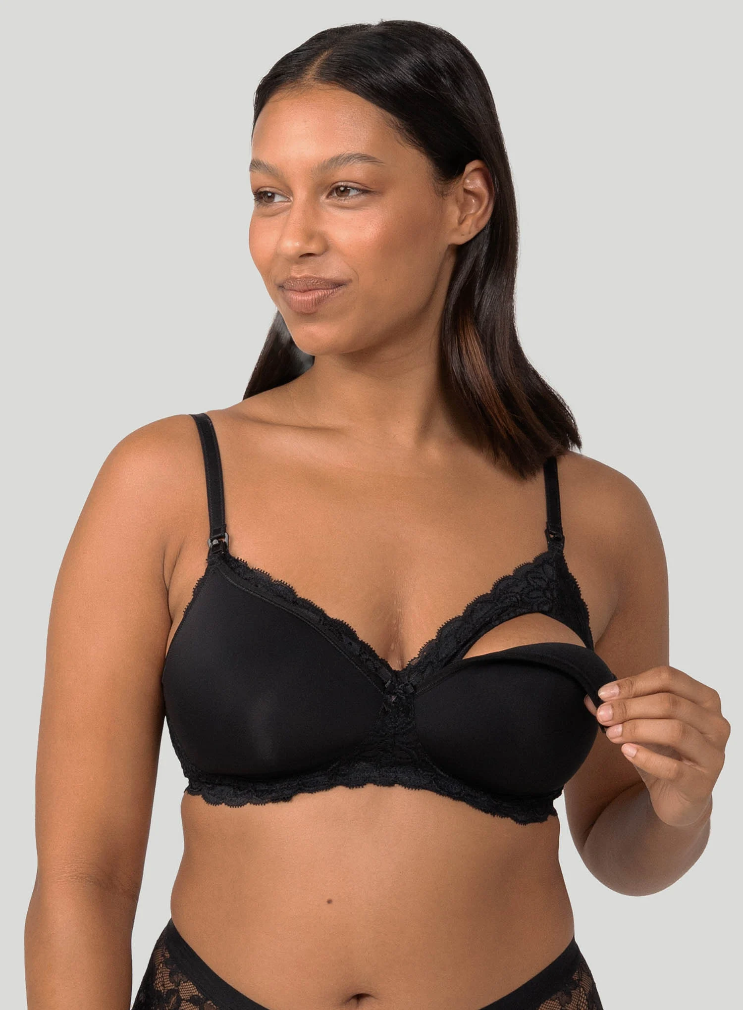 Triumph: Gorgeous Mama Lace Maternity Bra Black