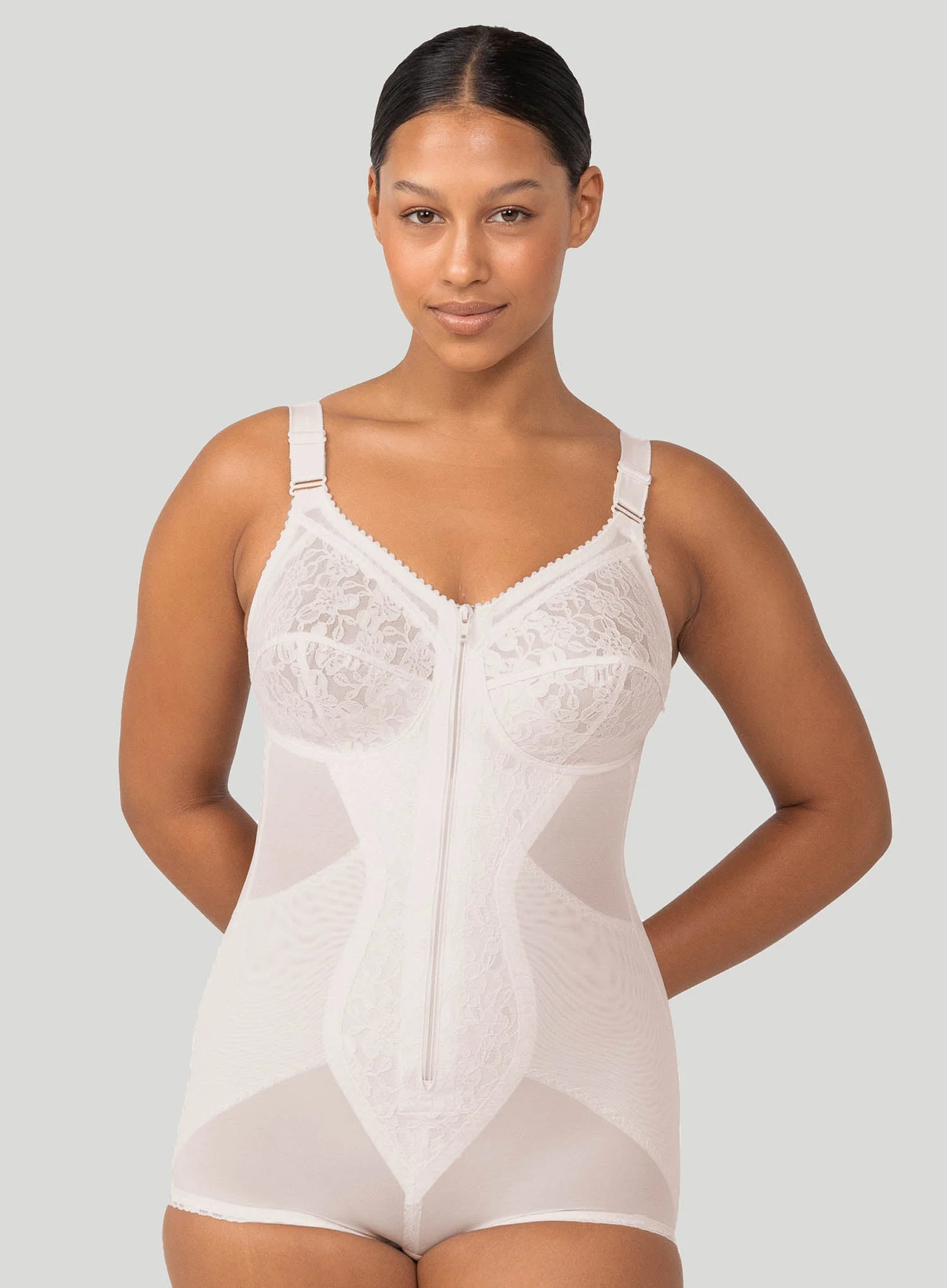 Triumph: Poesie Bodysuit With Zip Fresh Powder